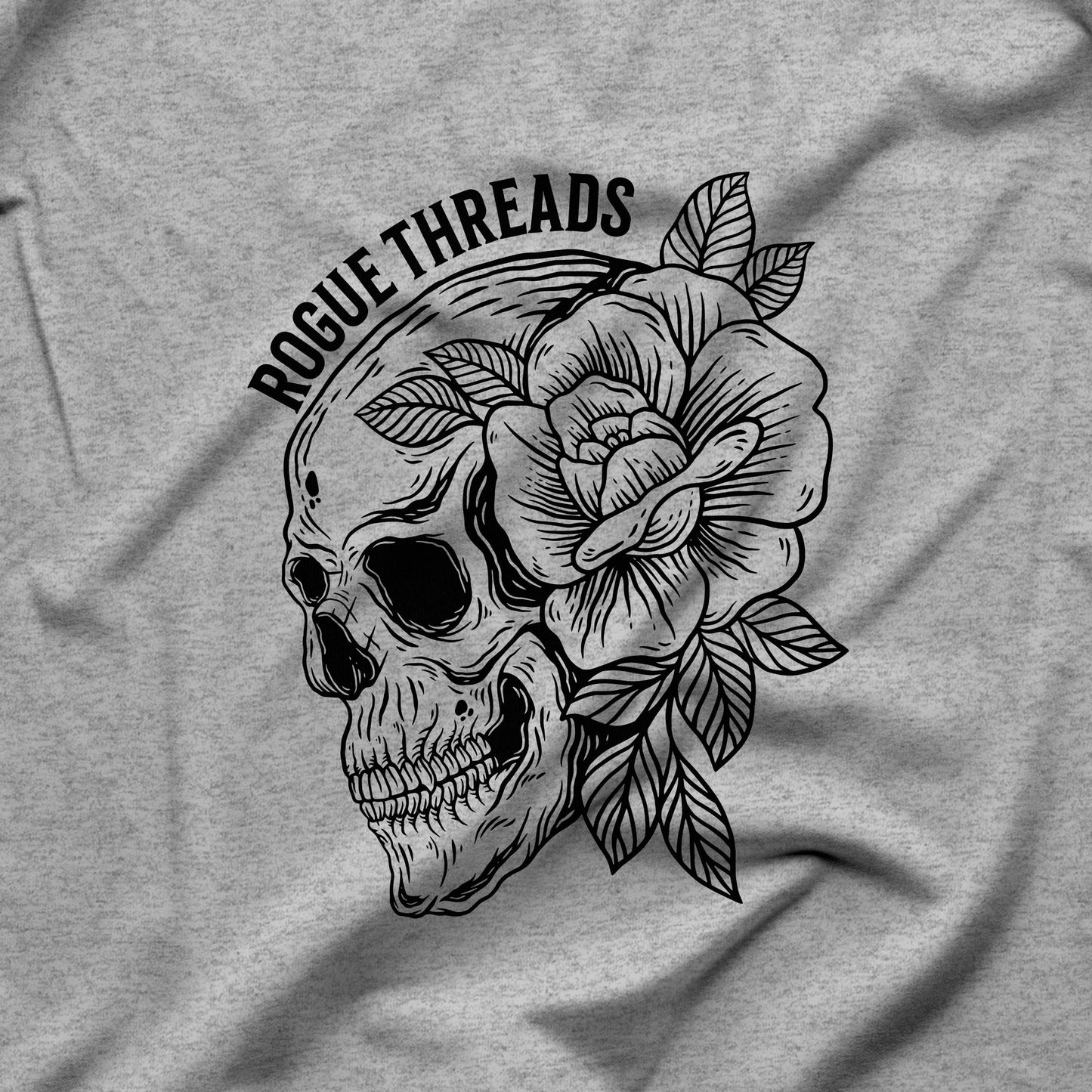 Skull and Rose Streetwear Hoodie