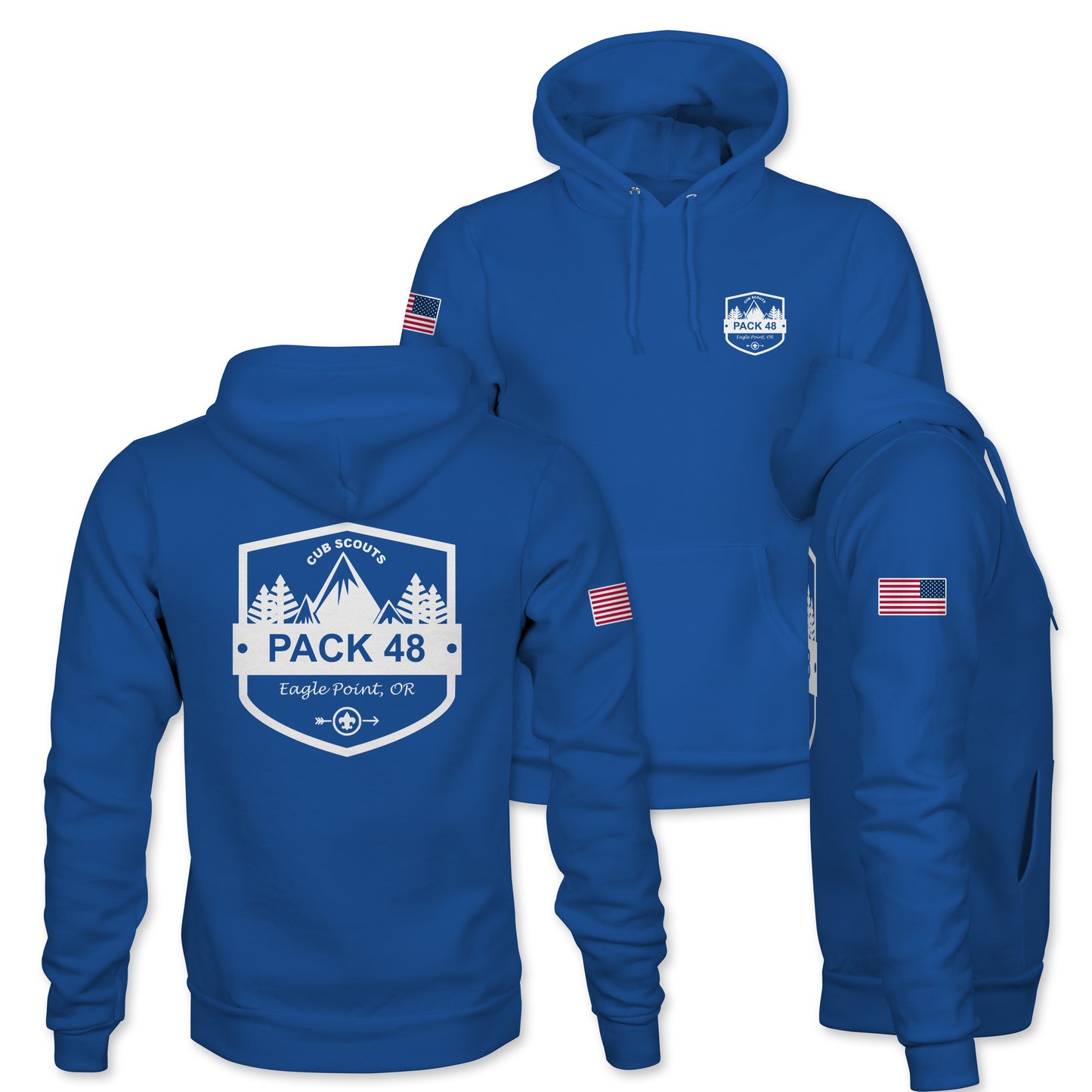 Sudadera con capucha para hombre/unisex (Troop 48)