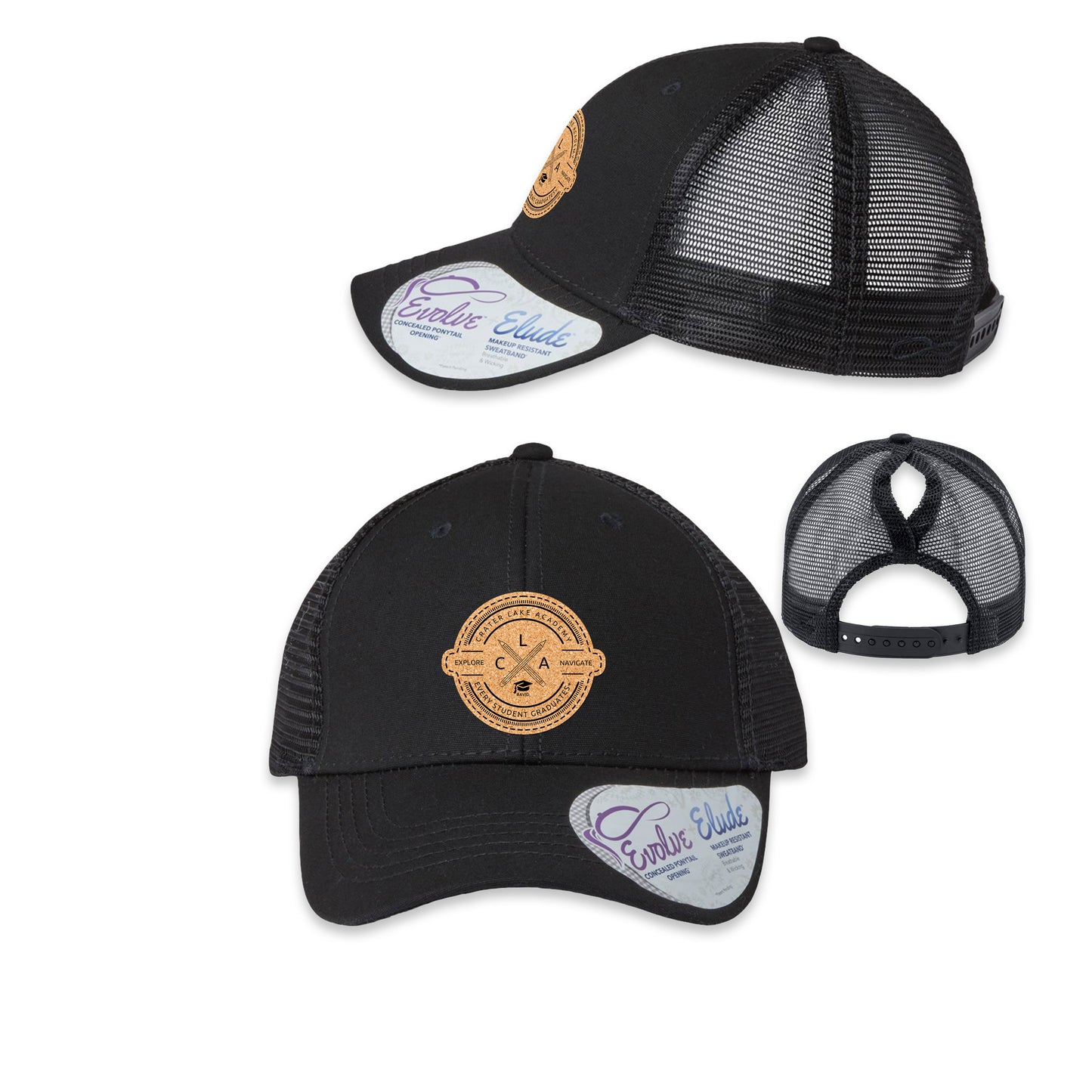 Gorra de camionero con cierre a presión para mujer (personal de CLA)