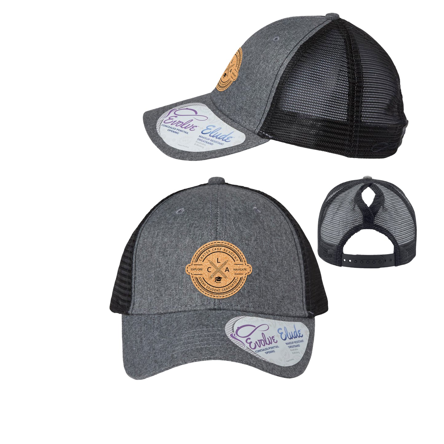 Gorra de camionero con cierre a presión para mujer (personal de CLA)