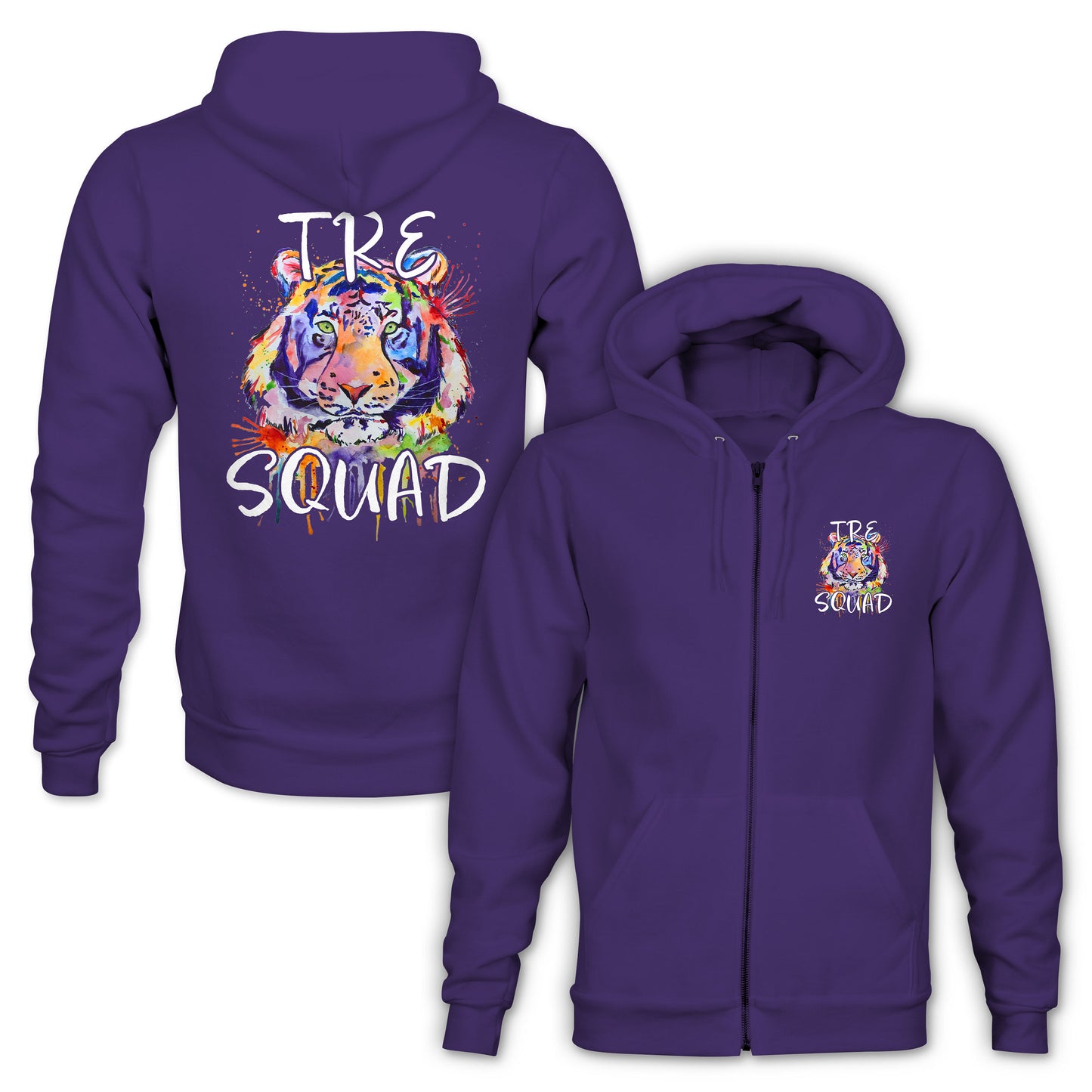 Unisex Full Zip Hoodie: TRE Squad