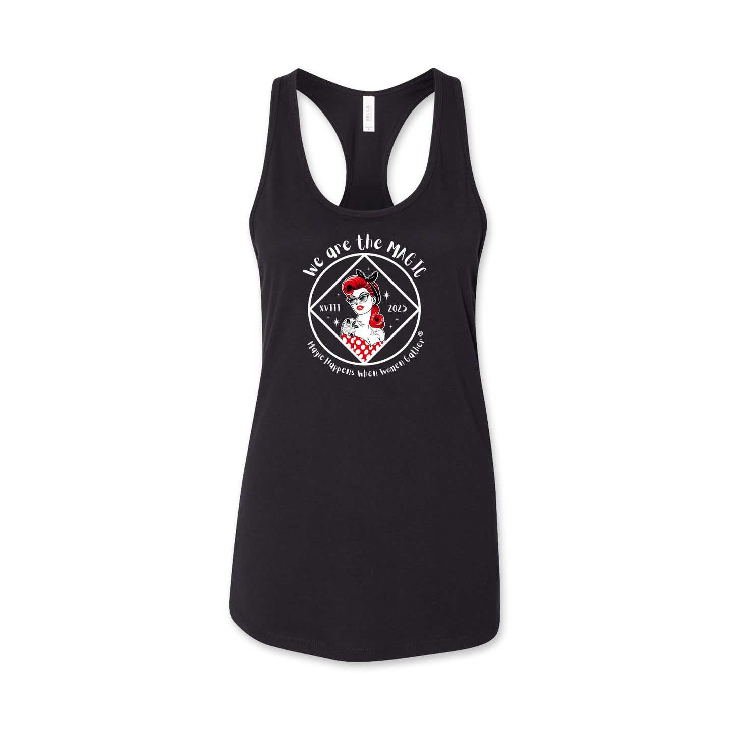Women's Racerback Tank Top (Magic Happens)