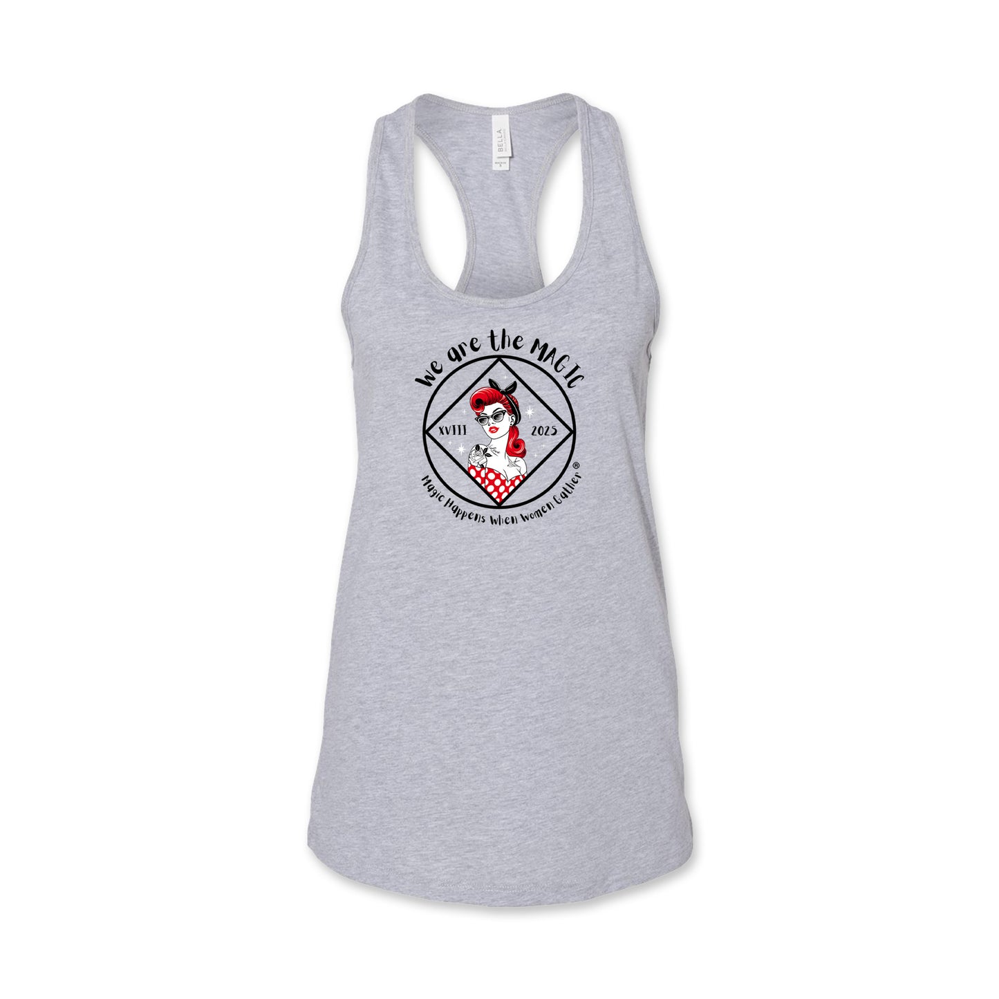 Women's Racerback Tank Top (Magic Happens)