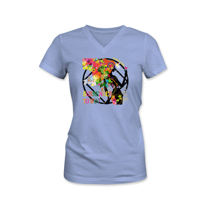 Women's V-neck T-Shirt (SOAWRNA)