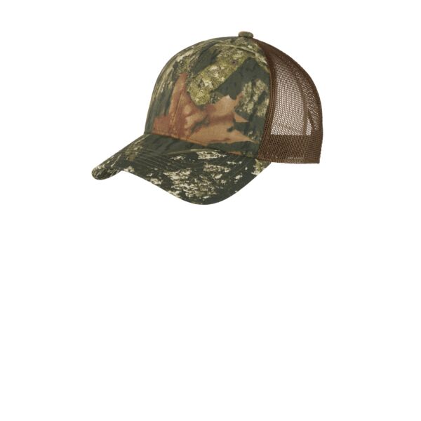 Structured Camouflage Mesh Back Cap Thumbnail