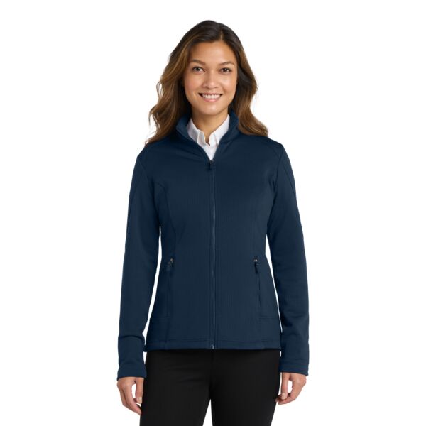 Women's Grid Fleece Jacket Thumbnail
